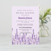 Vrijgezellenfeest lavender Light Purple Flowers Kaart (Staand voorkant)