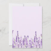 Vrijgezellenfeest lavender Light Purple Flowers Kaart (Achterkant)