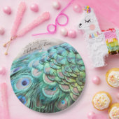 Vrijgezellenfeest Lavish Peacock Feathers Bord (Feest)