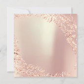 Vrijgezellenfeest Leafs Wrath Glitter Pink Rose Go Kaart (Achterkant)