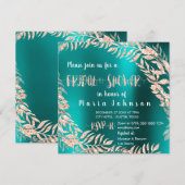 Vrijgezellenfeest Leafs Wrath Glitter Roos Gold Bl Kaart (Voorkant / Achterkant)