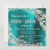 Vrijgezellenfeest Leafs Wrath Glitter Roos Gold Bl Kaart (Voorkant)