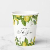 Vrijgezellenfeest Lemon Citrus Paper cup Papieren Bekers (Achterkant)