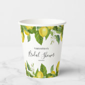 Vrijgezellenfeest Lemon Citrus Paper cup Papieren Bekers (Voorkant)