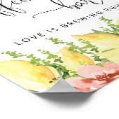 Vrijgezellenfeest Lemon Coffee Bar Teken Poster (Hoek)