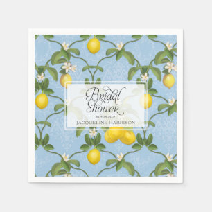 Vrijgezellenfeest Lemon Espalier Blue Citrus Flora Servetten