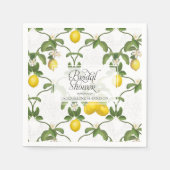 Vrijgezellenfeest Lemon Espalier Trellis Citrus Fl Servetten (Voorkant)