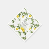 Vrijgezellenfeest Lemon Espalier Trellis Citrus Fl Servetten (Hoek)