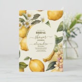 Vrijgezellenfeest  Lemon Foliage Middellandse Zee Kaart (Staand voorkant)