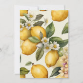 Vrijgezellenfeest  Lemon Foliage Middellandse Zee Kaart (Achterkant)