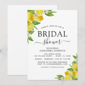 Vrijgezellenfeest Lemon Waterverf Citrus Yellow Kaart (Voorkant / Achterkant)