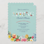 Vrijgezellenfeest lentevloeren kaart (Voorkant / Achterkant)