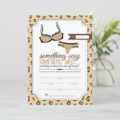 Vrijgezellenfeest Leopard Pattern Lingerie Kaart (Staand voorkant)
