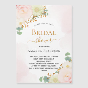 Vrijgezellenfeest lichtroze waterverf magneet