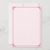 Vrijgezellenfeest Liefde Bloemenwagen Uitnodiging (Achterkant)