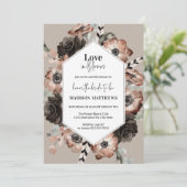 Vrijgezellenfeest Liefde in Bloom Kaart (Staand voorkant)