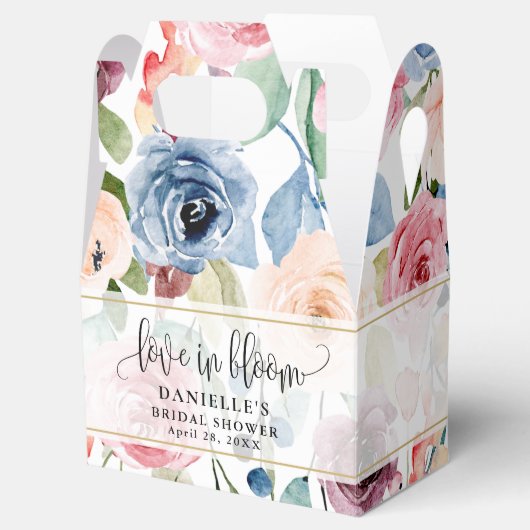 Vrijgezellenfeest Liefde in Bloom Waterverf Flower Bedankdoosjes (Geopend)