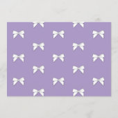 vrijgezellenfeest Lila rondweg Bachelorette uitnod Programmakaart (Achterkant)