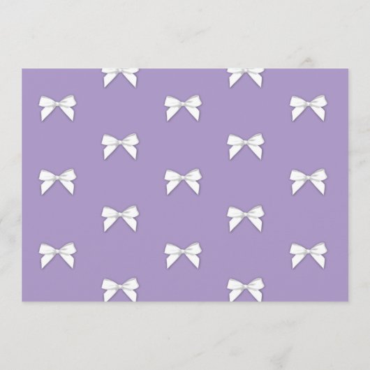 vrijgezellenfeest Lila rondweg Bachelorette uitnod Programmakaart (Achterkant)