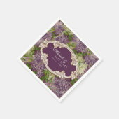 Vrijgezellenfeest  Lilacs Floral  Gold Servetten (Hoek)