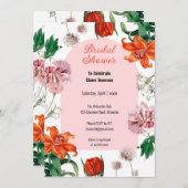 Vrijgezellenfeest Lily Floral Kaart (Voorkant / Achterkant)