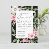Vrijgezellenfeest | Lily Floral Lijst Invitation Kaart (Staand voorkant)
