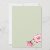 Vrijgezellenfeest | Lily Floral Lijst Invitation Kaart (Achterkant)