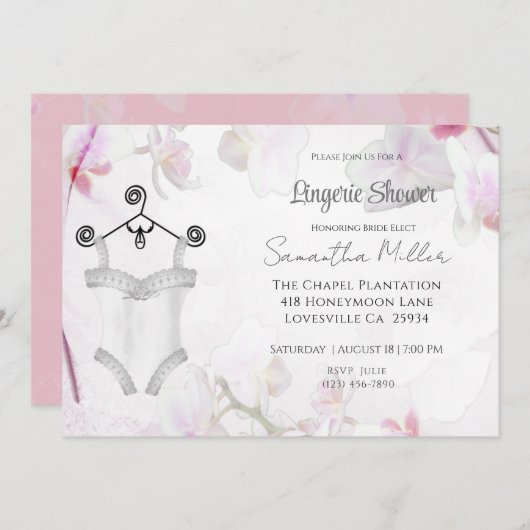 Vrijgezellenfeest Lingerie Kaart (Voorkant / Achterkant)