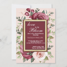 Vrijgezellenfeest Love in Bloom White Pink Burgand Kaart