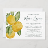 Vrijgezellenfeest Lovely Lemon Tree Waterverf Kaart (Voorkant)