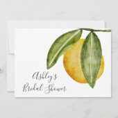 Vrijgezellenfeest Lovely Lemon Tree Waterverf Kaart (Achterkant)