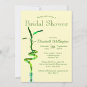 Vrijgezellenfeest Lucky Bamboo over pasteelgeel Kaart (Voorkant)