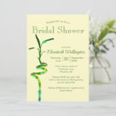 Vrijgezellenfeest Lucky Bamboo over pasteelgeel Kaart (Staand voorkant)