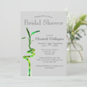 Vrijgezellenfeest Lucky Bamboo over Silver Grey Kaart (Staand voorkant)