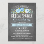 vrijgezellenfeest Luncheon | Bridal Shower-uitnodi Kaart<br><div class="desc">Dit Vrijgezellenfeest Luncheon Invitation bevat prachtige waterkleurige bloemen en een mix van moderne typografie,  allemaal op een trendy chalkboardachtergrond. Stuur je gasten een uitnodiging die ze niet zullen vergeten! Voor een nog meer gedenkwaardige uitnodiging selecteert u een doorgesneden vorm,  getextureerd papier of een dubbeldik papier.</div>