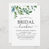 Vrijgezellenfeest Luncheon Greenery Kaart (Voorkant / Achterkant)