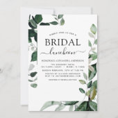 Vrijgezellenfeest Luncheon Greenery Kaart (Voorkant)