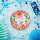 vrijgezellenfeest Luncheon Pink Lavender Moderne F Papieren Bordje (Feest)