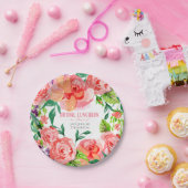 vrijgezellenfeest Luncheon Pink Lavender Moderne F Papieren Bordje (Feest)