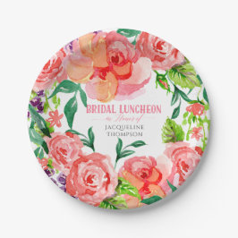 vrijgezellenfeest Luncheon Pink Lavender Moderne F Papieren Bordje