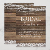 Vrijgezellenfeest Luncheon Rustic Farmhouse Kaart (Voorkant / Achterkant)