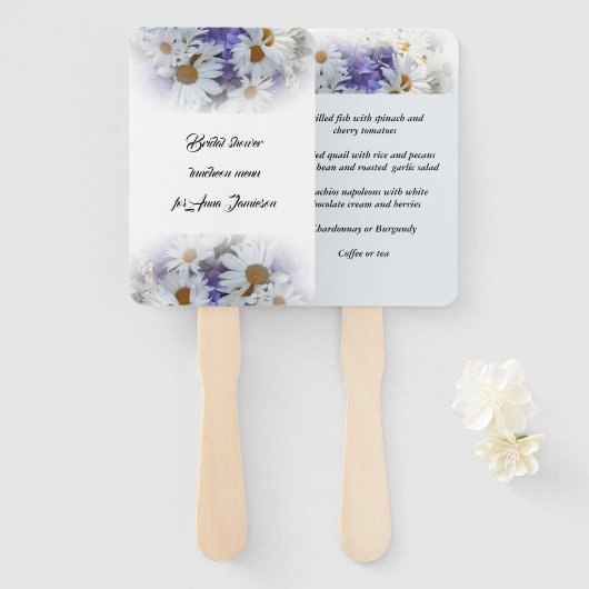 Vrijgezellenfeest Luncheon Set van Fans Handwaaier (Voorkant en achterkant)