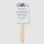 Vrijgezellenfeest Luncheon Set van Fans Handwaaier (Achterkant)