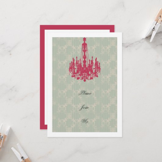 Vrijgezellenfeest Luncheon Sjabloon Kaart (Voorkant / Achterkant in situ)