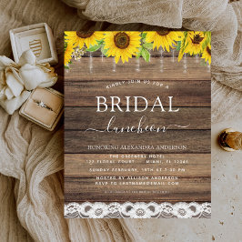 Vrijgezellenfeest Luncheon Sunflower Rustic Farmho