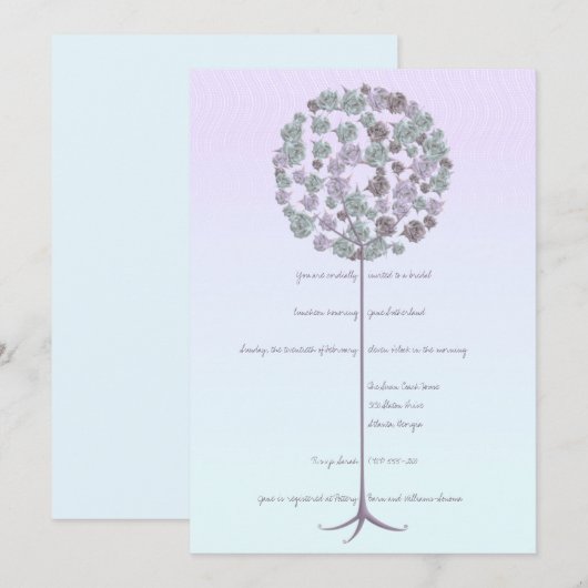 Vrijgezellenfeest Luncheon Uitnodiging (Voorkant / Achterkant)