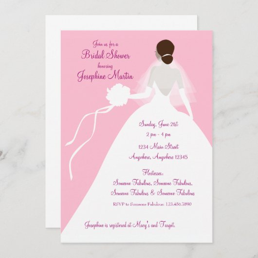 vrijgezellenfeest Luncheon Uitnodiging (Voorkant / Achterkant)