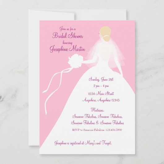 vrijgezellenfeest Luncheon Uitnodiging (Voorkant)