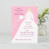 vrijgezellenfeest Luncheon Uitnodiging (Staand voorkant)