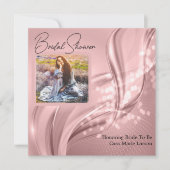 Vrijgezellenfeest Luxury Pink Metallic Foto Kaart (Voorkant)